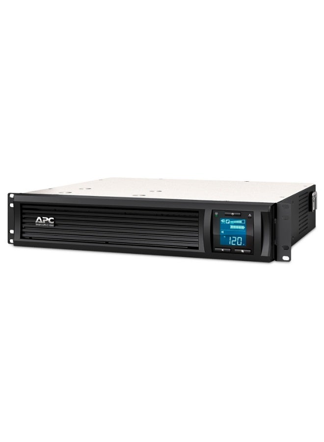 اي بي سي SMC1000I-2UC | مزوّد طاقة غير منقطع (UPS) من APC طراز Smart-UPS C بقدرة 1000 فولت-أمبير، مزوّد بشاشة LCD، قابل للتركيب على الراك بحجم 2U، يعمل على 230 فولت، مع ميزة SmartConnect - Image 1